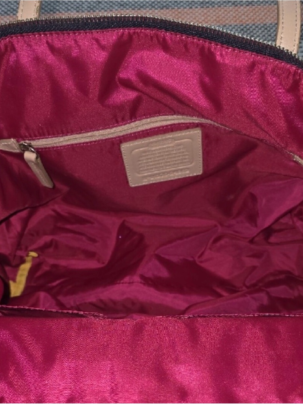 Coach Legacy Weekend Signature Nylon East/West Tote - Picture 4 of 8